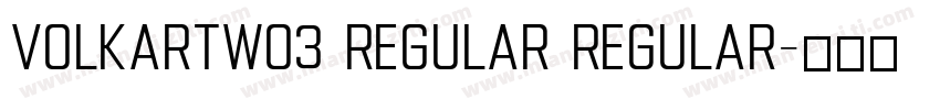 VolkartW03 Regular Regular字体转换